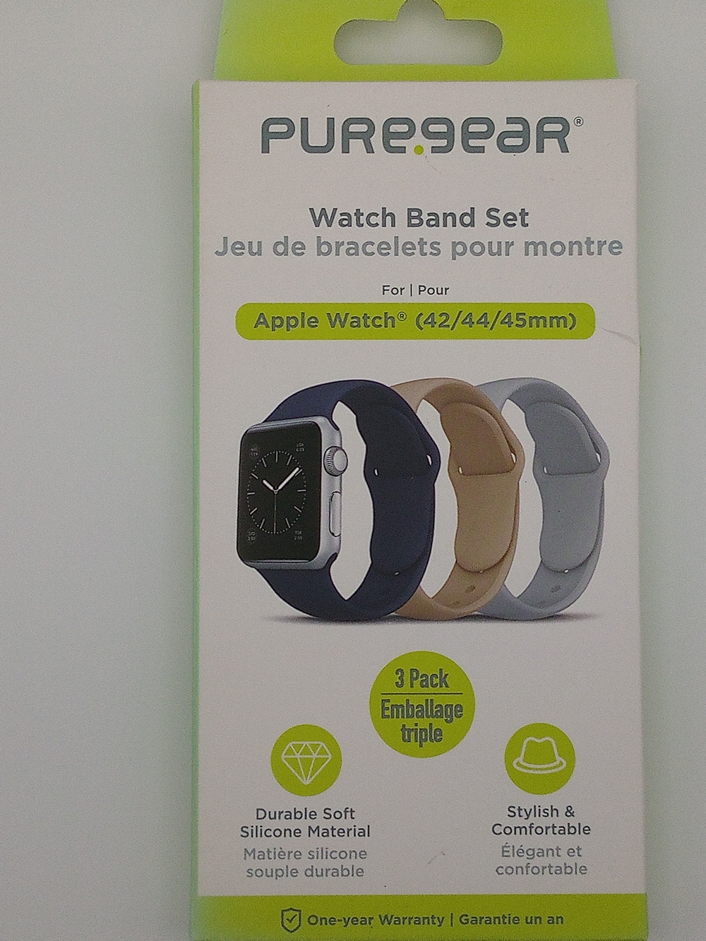 Apple Watch Band Set 42/44/45mm – Navy, Tan, Light Gray (3‑Pack, NWT)